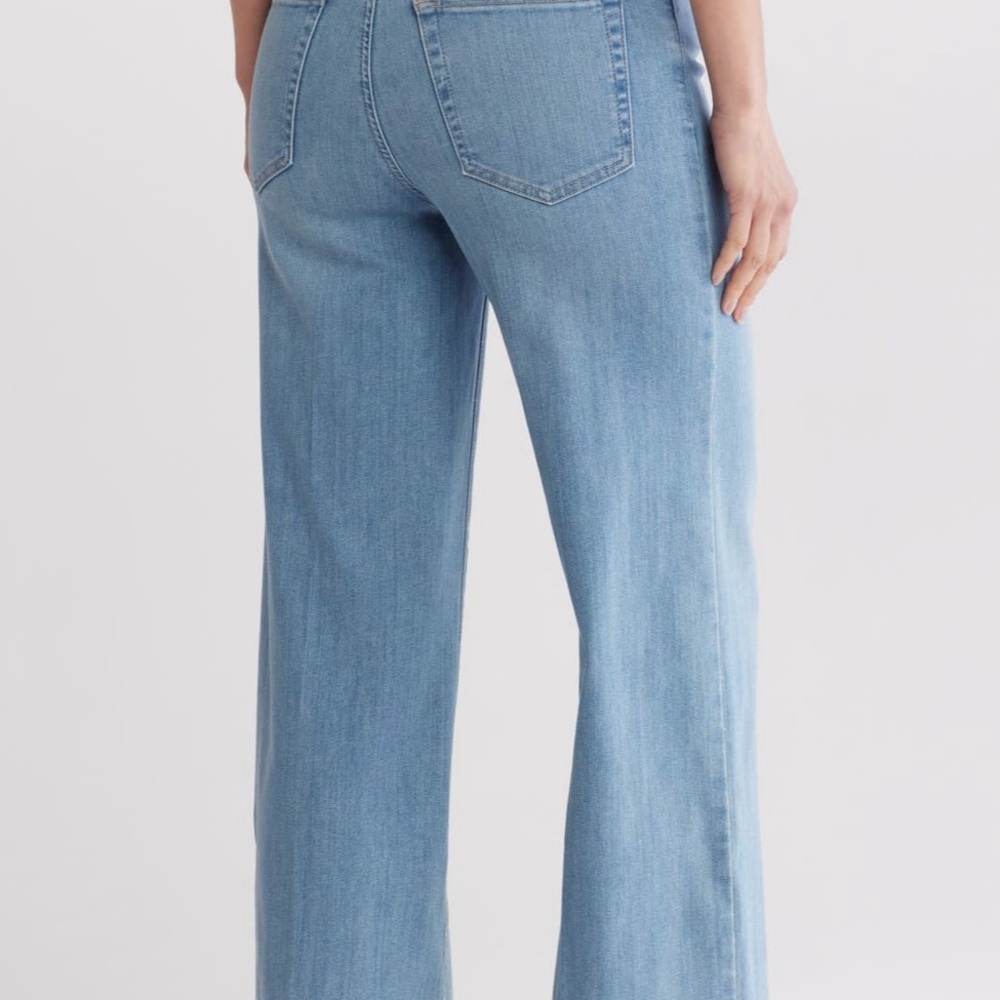 FRAME LE slim palazzo jeans blue springs size 28 NWT. Never worn outside. - Picture 6 of 7